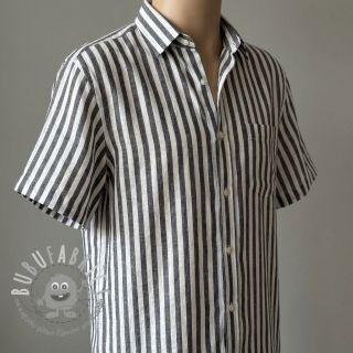 Viscosa YARN DYED Stripes SMALL navy