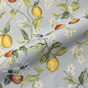 Tessuto decorativo GOBELIN premium Citrus Orange Lemon