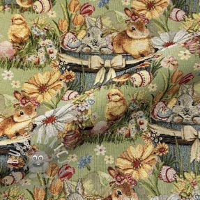 Tessuto decorativo GOBELIN premium Playful Easter Scene