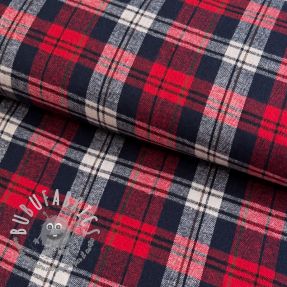 Scottish Check YARN DYED BRUSHED Atlas red