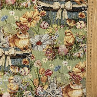 Tessuto decorativo GOBELIN premium Playful Easter Scene