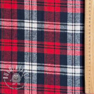 Scottish Check YARN DYED BRUSHED Atlas red