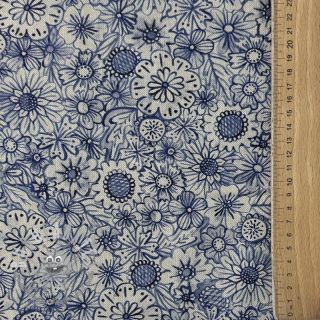 Tessuto decorativo Linenlook Bloom Fully Mix digital print