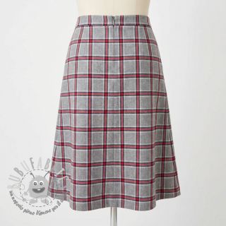 Tessuto di cotone YARN DYED BRUSHED Check Dara grey