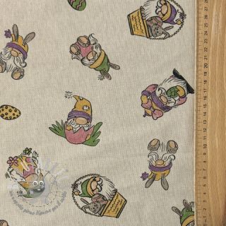 Tessuto decorativo Linenlook Tomte Easter Egg digital print