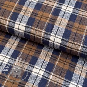 Scottish Check YARN DYED BRUSHED Atlas brown