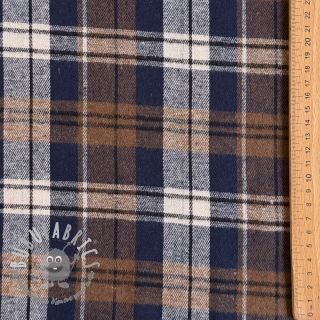 Scottish Check YARN DYED BRUSHED Atlas brown