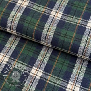 Scottish Check YARN DYED BRUSHED Atlas green