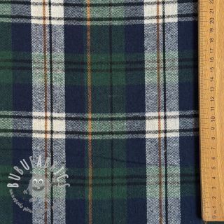Scottish Check YARN DYED BRUSHED Atlas green