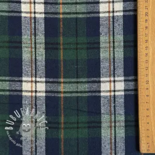 Scottish Check YARN DYED BRUSHED Atlas green
