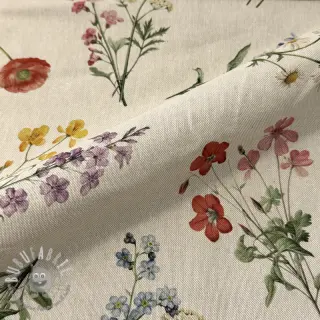 Tessuto decorativo Linenlook Delicate Floral Field digital print