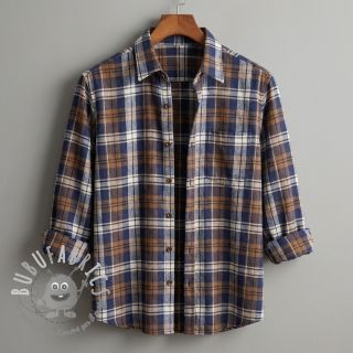 Scottish Check YARN DYED BRUSHED Atlas brown