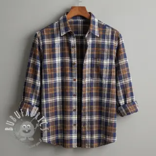 Scottish Check YARN DYED BRUSHED Atlas brown