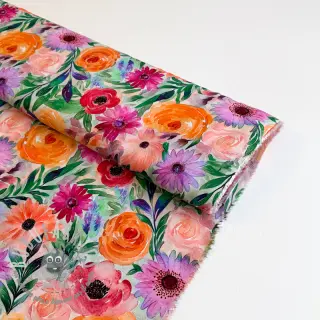 Viscosa RADIANCE Flowers Lirie digital print