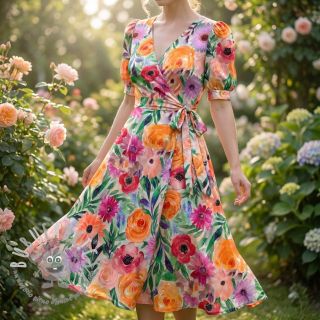 Viscosa RADIANCE Flowers Lirie digital print