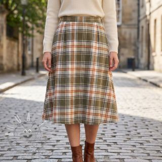 Tessuto di cotone YARN DYED BRUSHED Check Mia olive