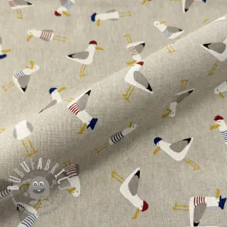 Tessuto decorativo Linenlook premium Seagull dress up