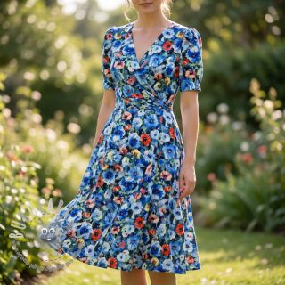 Viscosa RADIANCE Flower design A digital print