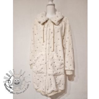 Tessuto per cappotti TEDDY Tossed hearts gold