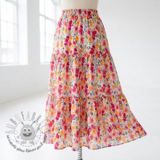 Viscosa DOBBY Flowers digital print