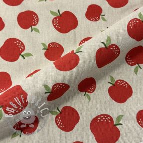 Tessuto decorativo Linenlook premium Apple Happy Joy