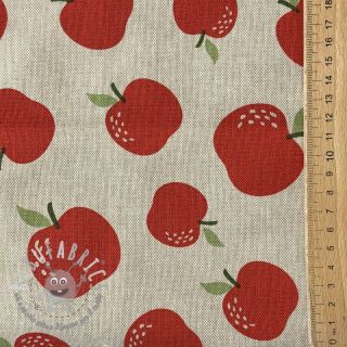 Tessuto decorativo Linenlook premium Apple Happy Joy