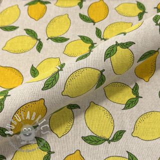 Tessuto decorativo Linenlook premium Sunny Lemon Fruit
