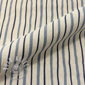 Tessuto decorativo Linenlook premium Wavy Art Stripe