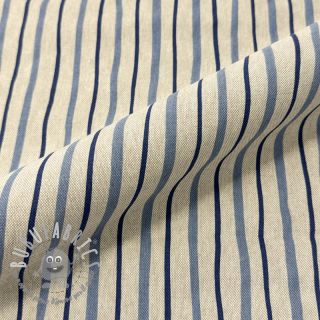 Tessuto decorativo Linenlook premium Wavy Art Stripe