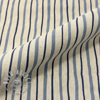 Tessuto decorativo Linenlook premium Wavy Art Stripe