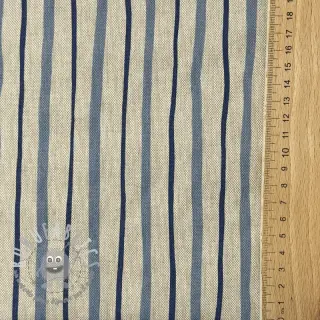 Tessuto decorativo Linenlook premium Wavy Art Stripe