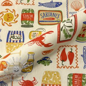 Tessuto decorativo Mediterranean Vibe digital print