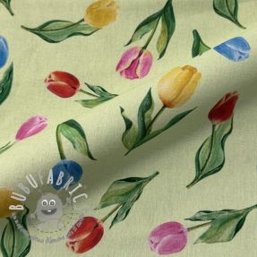 Tessuto decorativo Tulip Flower Field digital print
