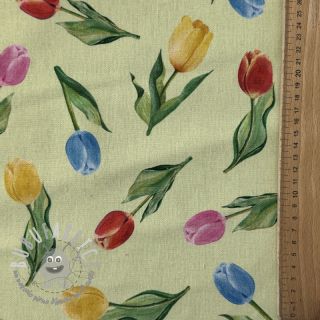 Tessuto decorativo Tulip Flower Field digital print