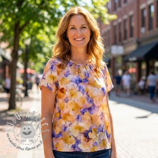 Viscosa RADIANCE Flower design D digital print