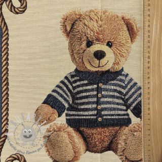 Tessuto decorativo GOBELIN PREMIUM Teddy Bear Nautic PANEL