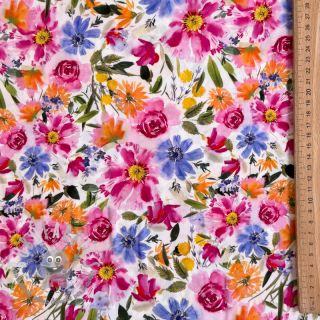 Viscosa RADIANCE Flowers Polly digital print