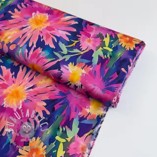 Viscosa SATIN Flowers Danna digital print