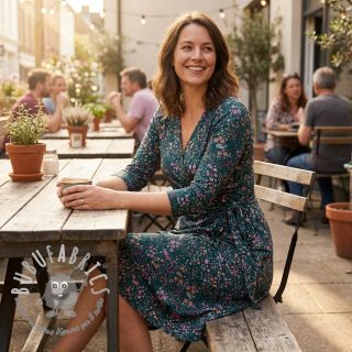 Viscosa ECOVERO Flowers Galia green