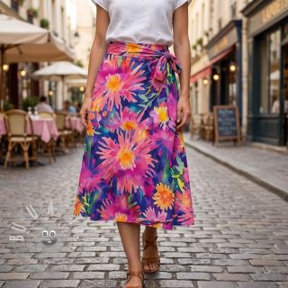 Viscosa SATIN Flowers Danna digital print