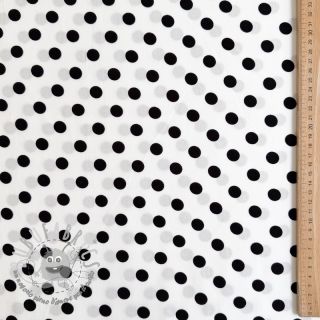 Viscosa RADIANCE Polka dot white