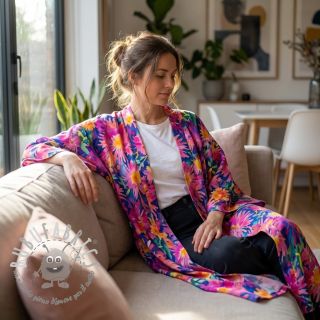 Viscosa SATIN Flowers Danna digital print