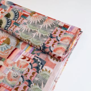 Viscosa ECOVERO Abstract multi digital print