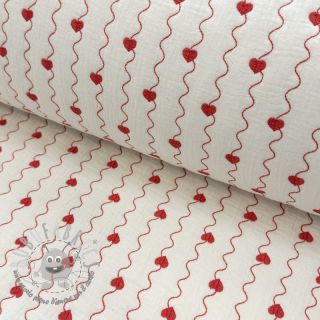 Mussola/Doppia garza STEPPED Heart