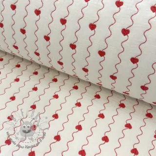 Mussola/Doppia garza STEPPED Heart
