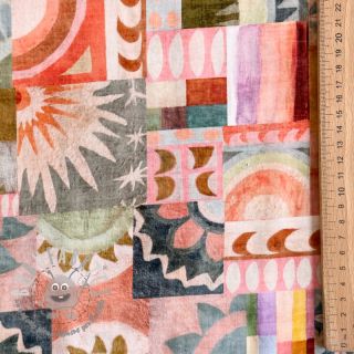 Viscosa ECOVERO Abstract multi digital print