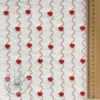 Mussola/Doppia garza STEPPED Heart