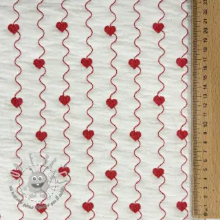 Mussola/Doppia garza STEPPED Heart