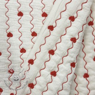 Mussola/Doppia garza STEPPED Heart