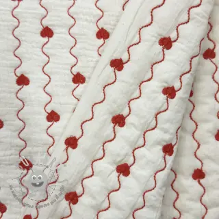 Mussola/Doppia garza STEPPED Heart